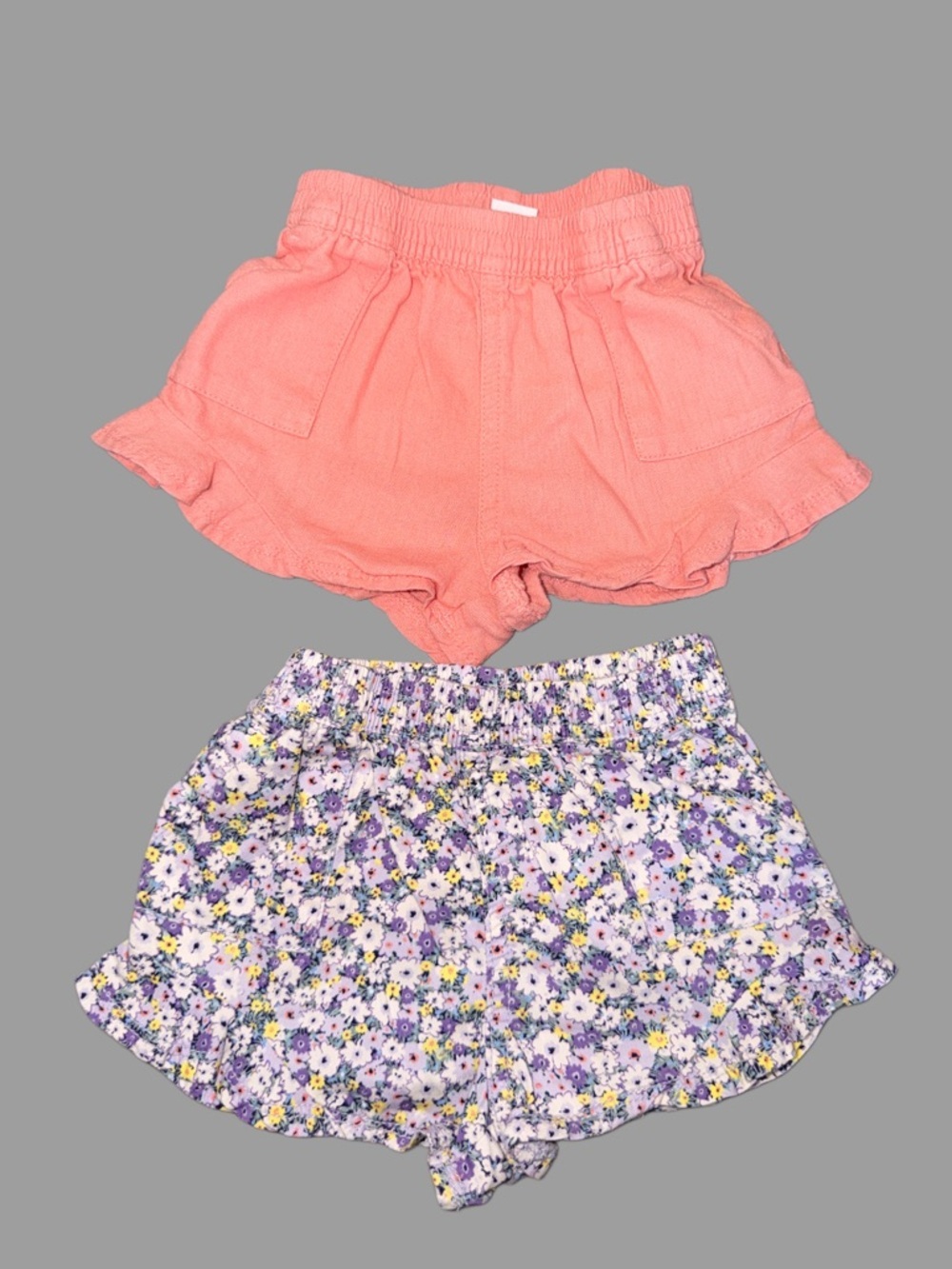 Baby Gap Twill Ruffle Shorts Bundle | Toddler Girl | 12-18 Mos. | Like New - Picture 2 of 6